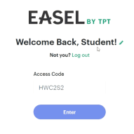 Easel student sign-in