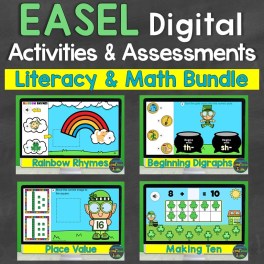 Easel Literacy Math Bundle Activity Assessment