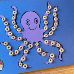 ocean craft octopus pattern & Cheerios cereal