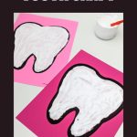 puffy paint tooth craft for kids, Black History Month Craft for Kids